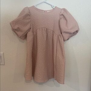 H&M Textured Puff Sleve Baby Doll Dress